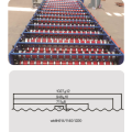 Línea de máquina perfiladora de láminas de techo corrugado